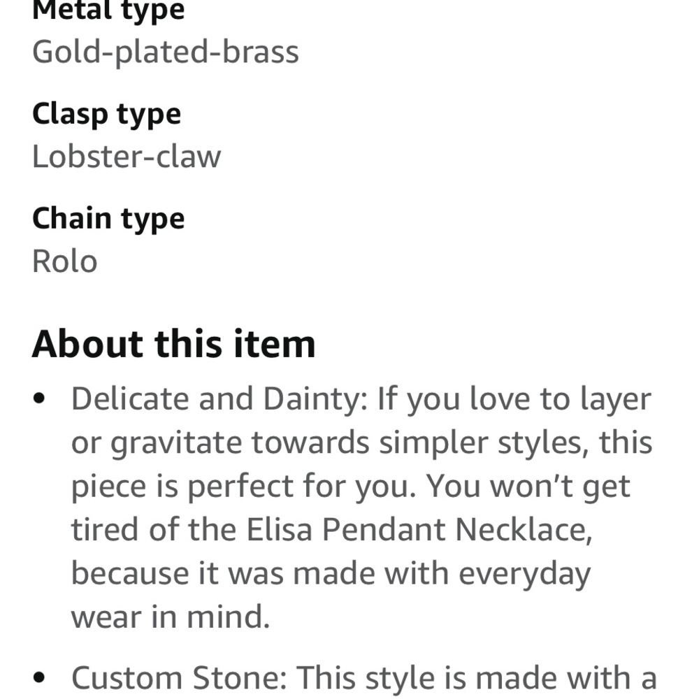 Necklace berry color gold tone like new Elisa LIKE NEW in package - Picture 9 of 9
